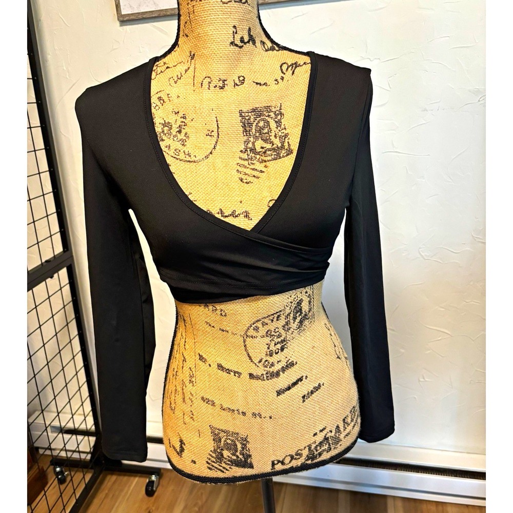 SHEIN Petite Small Crop Tops Lot 3 Womens Long Sleeve Wrap Waikiki Beach Tank